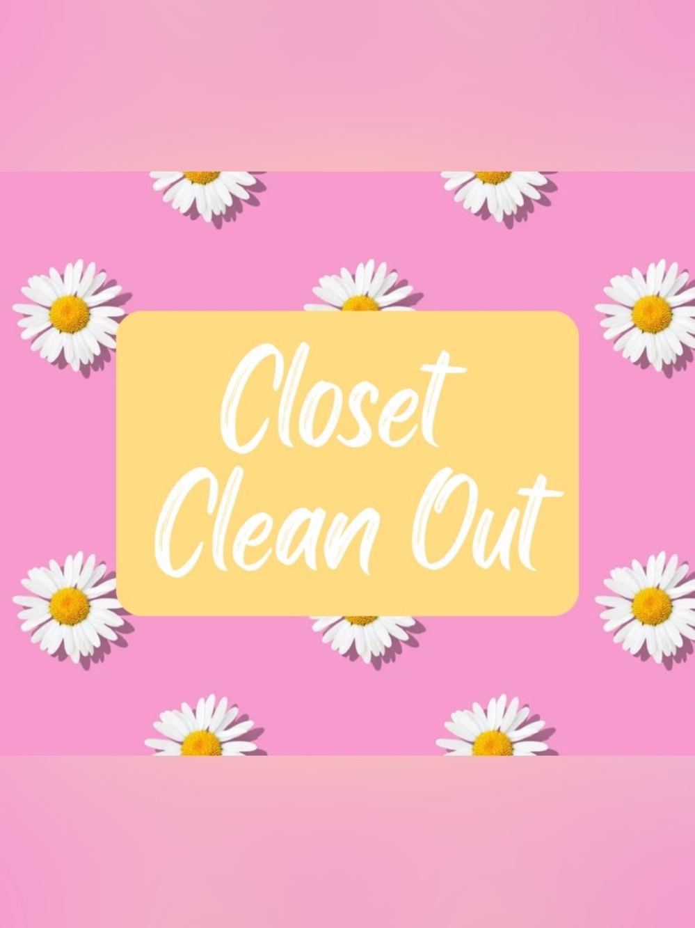 Closet Clean Out